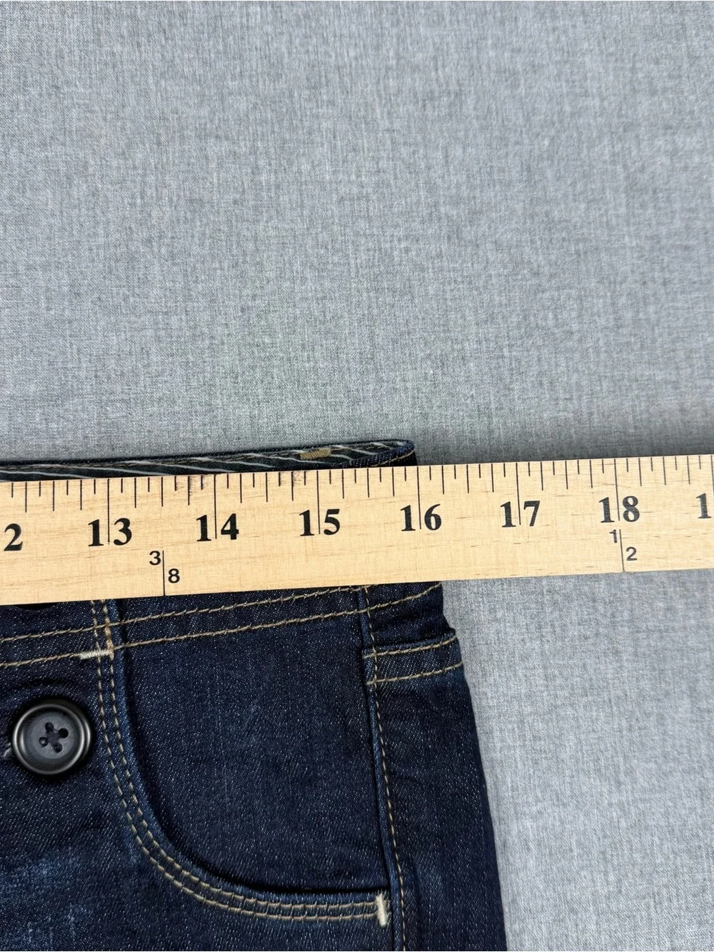Gap Limited Edition Denim Bermuda Jorts 27/4 Y2K Nautical Button Low Rise
